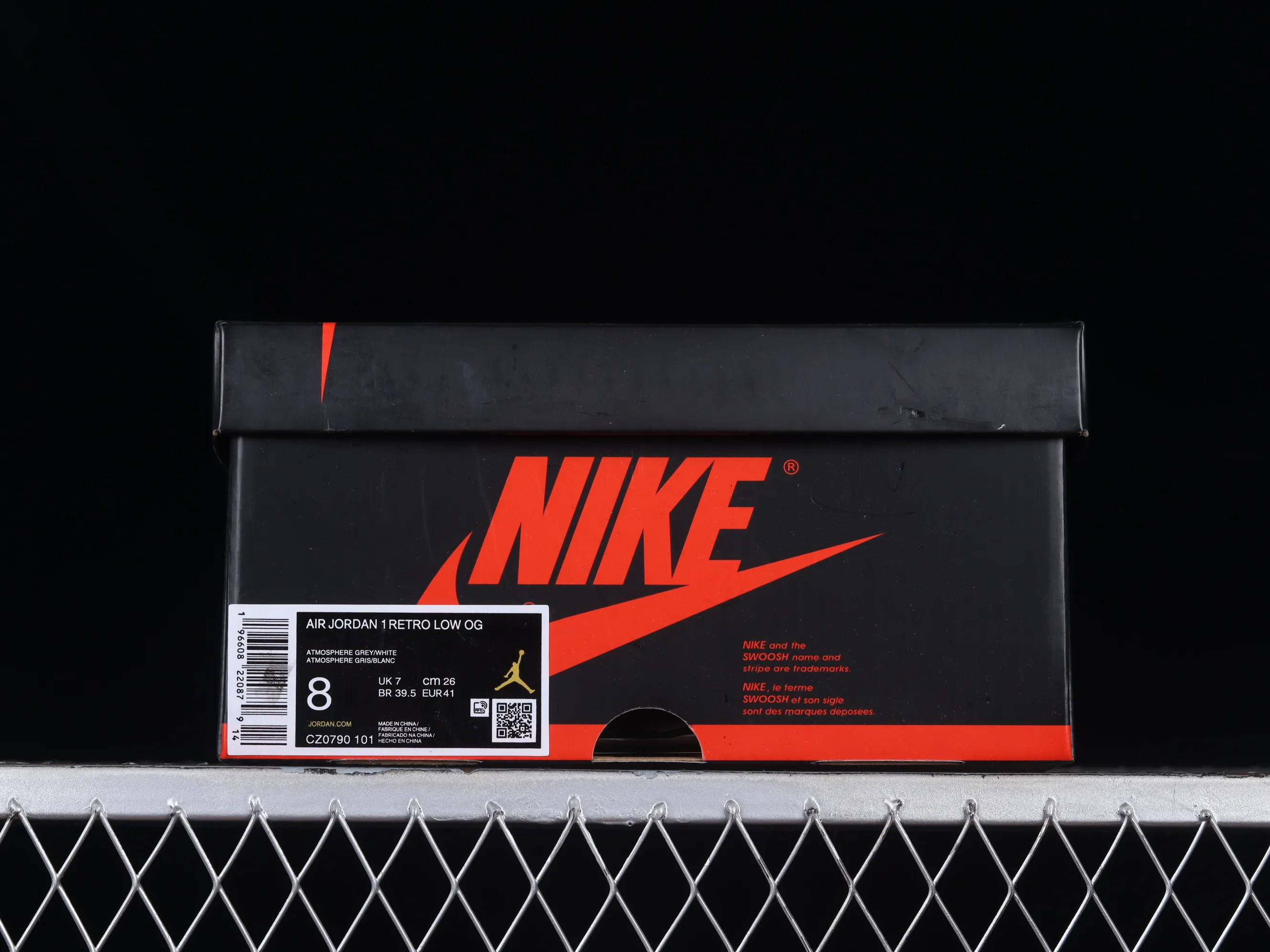 All categories Air Jordan Jordan series basketball shoes Air Jordan 1 Low Z version Air Jordan 1 Low OG "Atmosphere Grey" AJ1 Joe 1 white gray low-top cultural casual sneakers CZ0790-101
